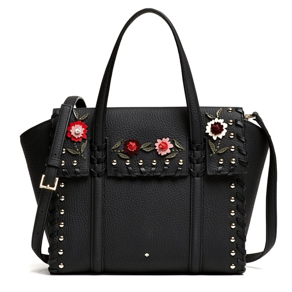 Sold!! ❤️Host Pick 8/13/20❤️ Kate Spade 3D floral satchel - Picture 1 of 9
